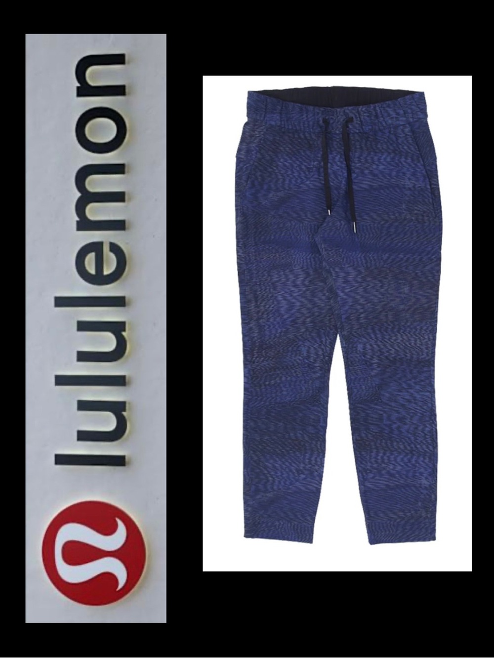 LULULEMON ON THE FLY PANT *28" Liner Flux Battleship Multi